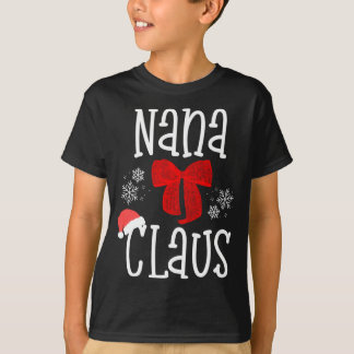Camiseta Cute Nana Claus Santa Abuela Navidades Pajama Fam