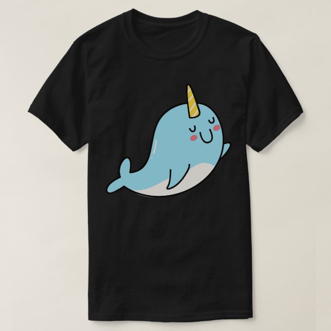 Camiseta Cute Narwal Doodle (Diseño del anverso)