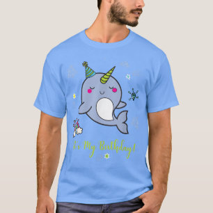Camiseta Cute Narwhal Kawaii Cumpleaños Unicorn Sea T Mom