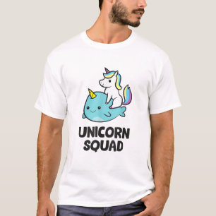 Camiseta Cute Narwhal Unicorn Squad Divertido Unicornio Y N