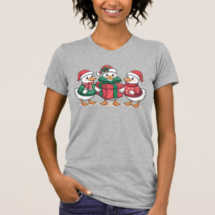 Camiseta Cute Navidades Ducks Personalizado Art-68105