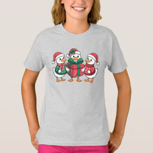 Camiseta Cute Navidades Ducks Personalizado Art-68105