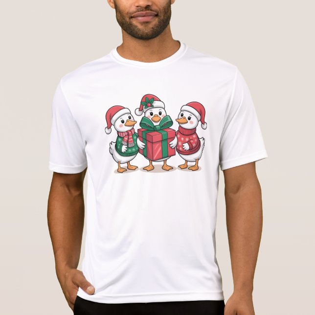 Camiseta Cute Navidades Ducks Personalizado Art-68105 (Anverso)