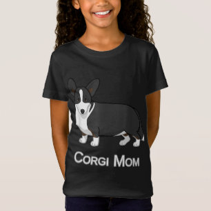 Camiseta Cute negro cardigan galés Corgi Mom Perg Lover