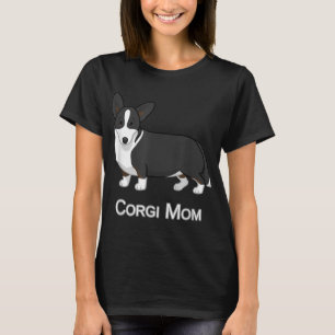 Camiseta Cute negro cardigan galés Corgi Mom Perg Lover