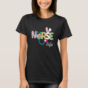 Camiseta Cute Nicu Picu L&d Enfermera Día de Pascua Estetos
