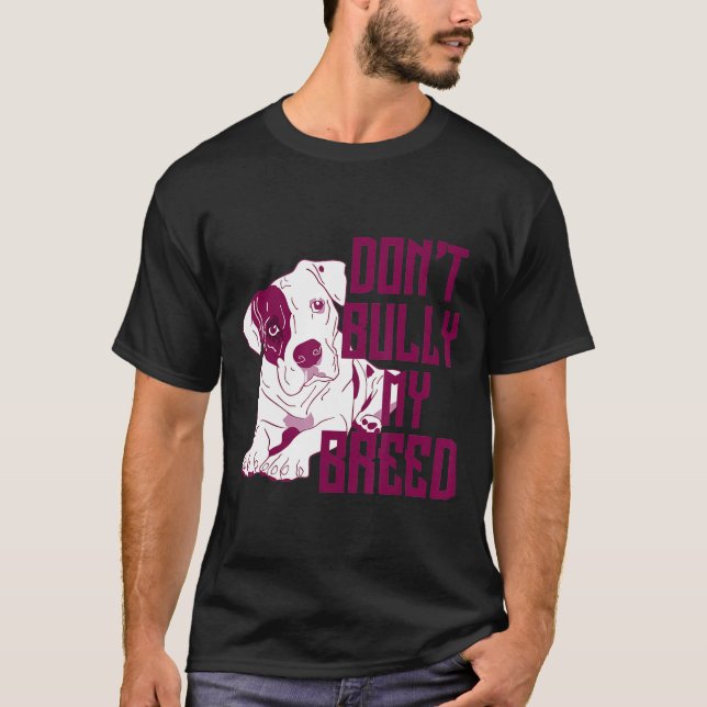Camiseta Cute No Bully My Breve Pit Bull Puppy (Anverso)