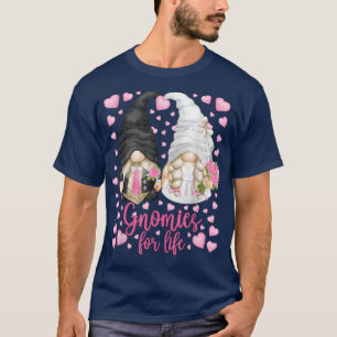 Camiseta Cute Novia Y Novio Gnomies para Toda la Vida Para