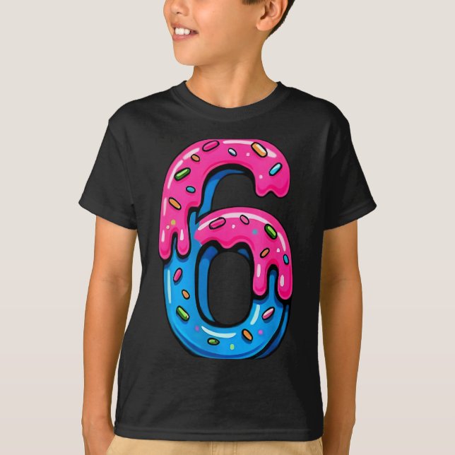 Camiseta Cute Number 6 Ice Cream Drip 67 Meme Costume Coupl (Anverso)