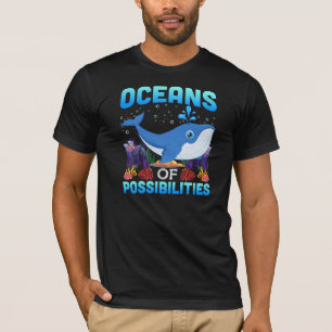 Camiseta Cute Oceans Of Possibilities Summer Vacation Whale