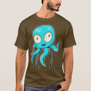 Camiseta Cute Octopus Chibi Kraken Kawaii Squid Sea Dweller