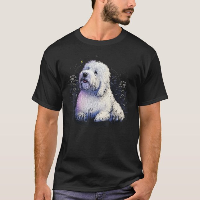 Camiseta Cute Old English Sheepdog Dog on Bobtail  3 (Anverso)
