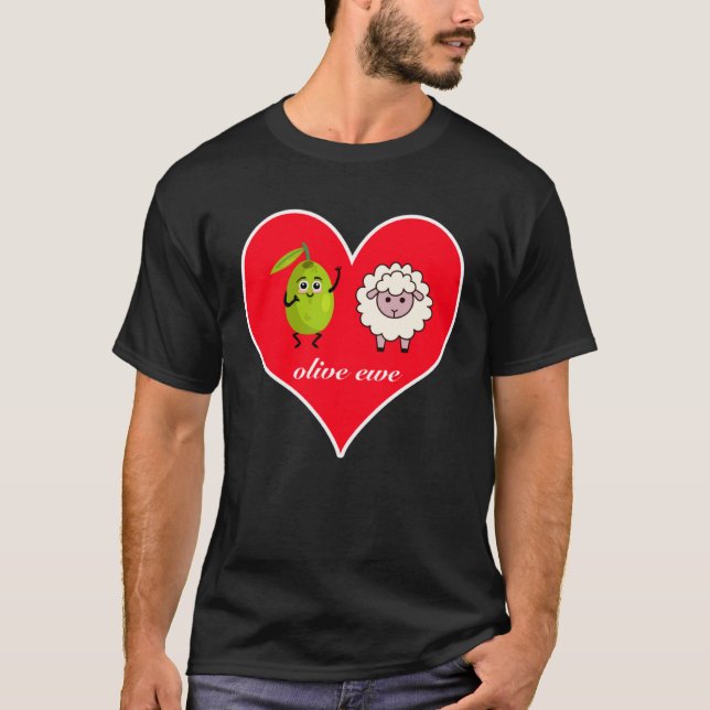 Camiseta Cute Olive Ewe  Tell Someone I Love You (Anverso)