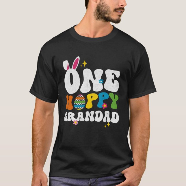 Camiseta Cute One Hoppy Grandad Bunny Easter Day Egg Bunny (Anverso)