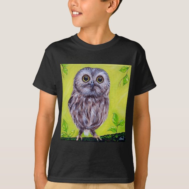 Camiseta Cute Owl Pinting (Anverso)