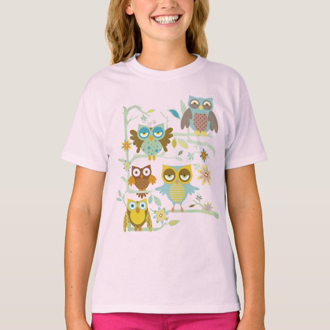 Camiseta Cute owls crew (Anverso)
