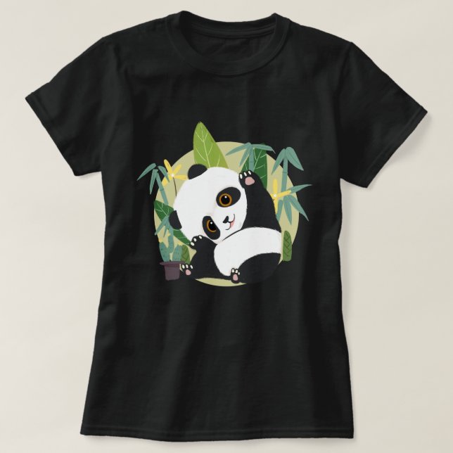 Camiseta Cute Panda (Diseño del anverso)