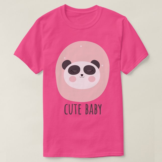 Camiseta Cute Panda (5) (Diseño del anverso)