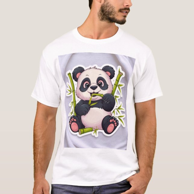 Camiseta Cute Panda amigable con el medioambiente  (Anverso)