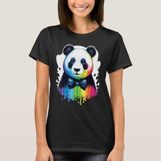Camiseta Cute Panda  Animal on Panda 2 (Anverso)