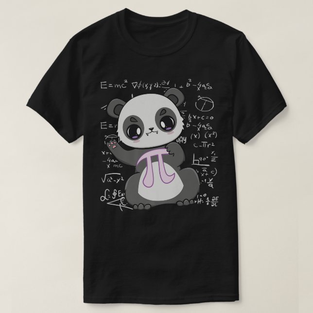 Camiseta Cute Panda Bear And 3  (Diseño del anverso)