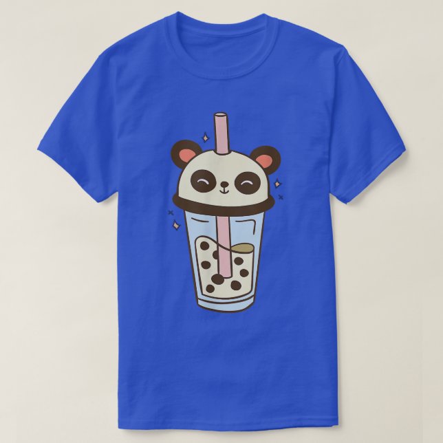 Camiseta Cute Panda Bubble Tea Kawaii Set Bubble Tea  (Diseño del anverso)