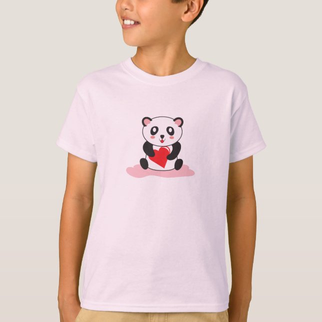 Camiseta Cute Panda Hug - Kawaii Animal Gift Tee (Anverso)