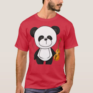 Camiseta Cute Panda jugando a violín KIDs T