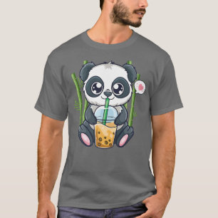 Camiseta Cute Panda Kawaii Anime Otaku Boba de burbuja japo