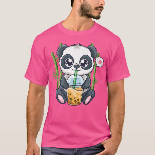 Camiseta Cute Panda Kawaii Anime Otaku Boba de burbuja japo