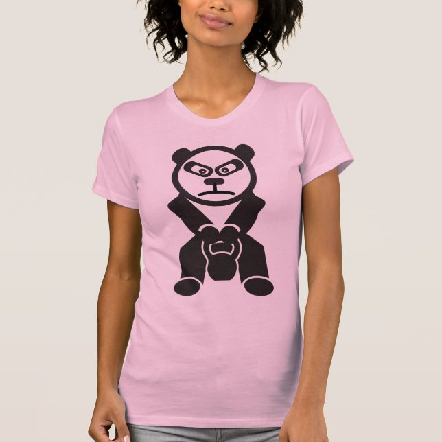 Camiseta Cute Panda - Kettle Bell Swing - Bamboo Strong (Anverso)