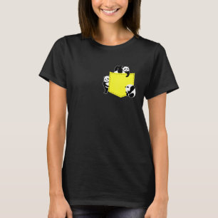 Camiseta Cute Panda Oso Bolsillo de mamas de amor animal