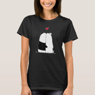 Camiseta Cute Panda Oso Oso Polar Pareja Amor Animal
