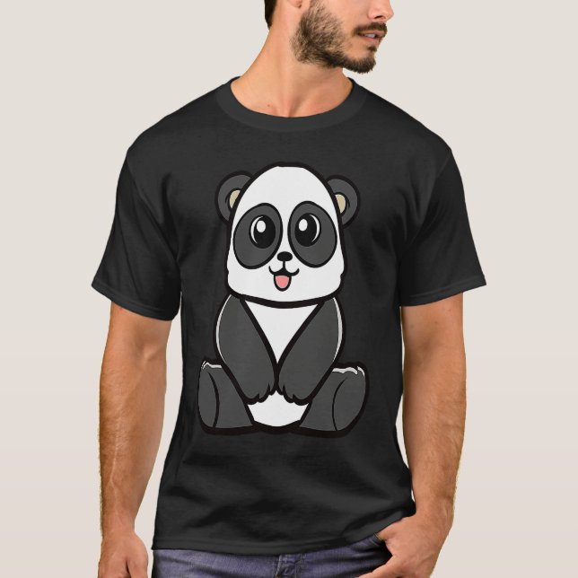Camiseta Cute panda panda bear (Anverso)