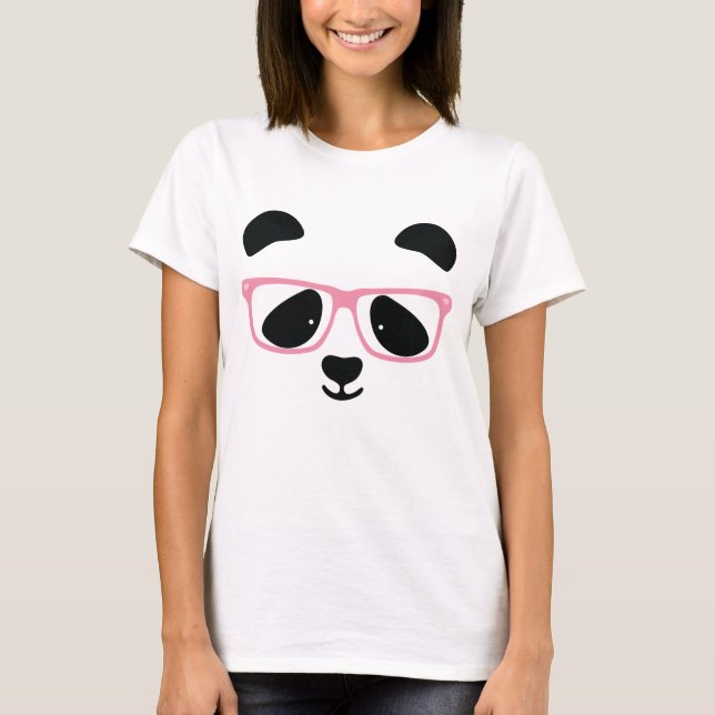 Camiseta Cute Panda Pink (Anverso)