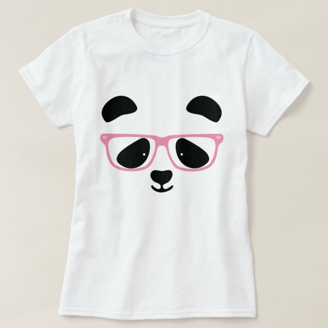 Camiseta Cute Panda Pink (Diseño del anverso)