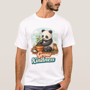 Camiseta Cute Panda Plantando un Árbol – Cultiva la Bondad