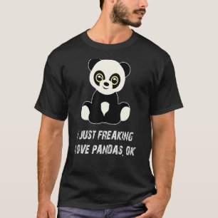 Camiseta Cute Panda, sólo me asusta el humor negro de Panda