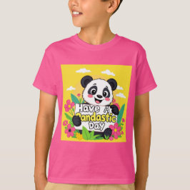 Camiseta Cute Panda "Ten Un Día Pandástico"