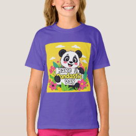 Camiseta Cute Panda "Ten Un Día Pandástico"