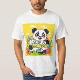 Camiseta Cute Panda "Ten Un Día Pandástico"