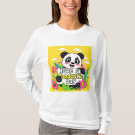 Camiseta Cute Panda "Ten Un Día Pandástico"