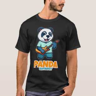 Camiseta Cute Panda Tocando Guitarra Panda Con Guitarista P