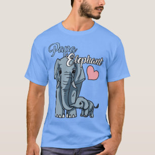 Camiseta Cute Papa Elephant Baby Shower Gift Future Dad