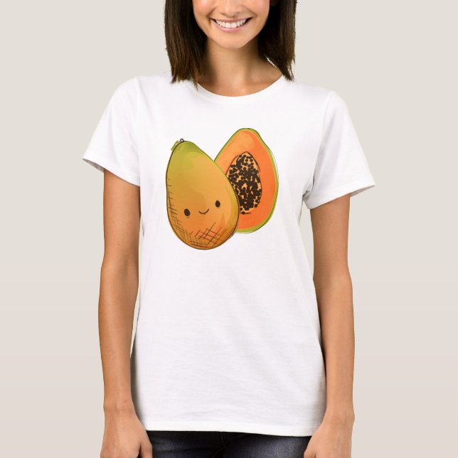 Camiseta Cute papaya (Anverso)