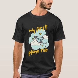 Camiseta Cute Paperplane Mi primer viaje en avión