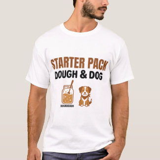 Camiseta Cute Paquete De Masa Madre Y Perro