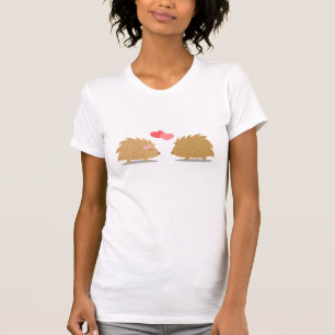 Camiseta Cute pareja de erizos enamorados