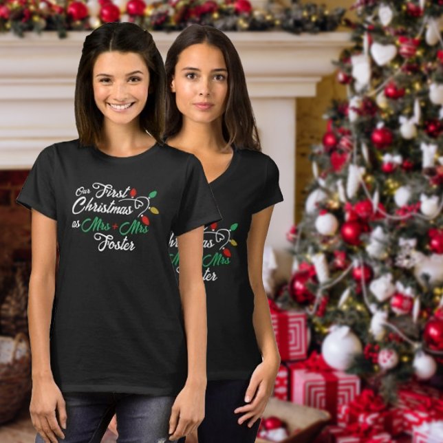 Camiseta Cute Pareja Nuestra Primera Concordancia De Navida (Subido por el creador)
