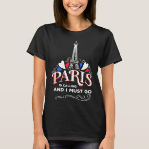 Camiseta Cute Paris France Vacation Avers Funny Travel Chr